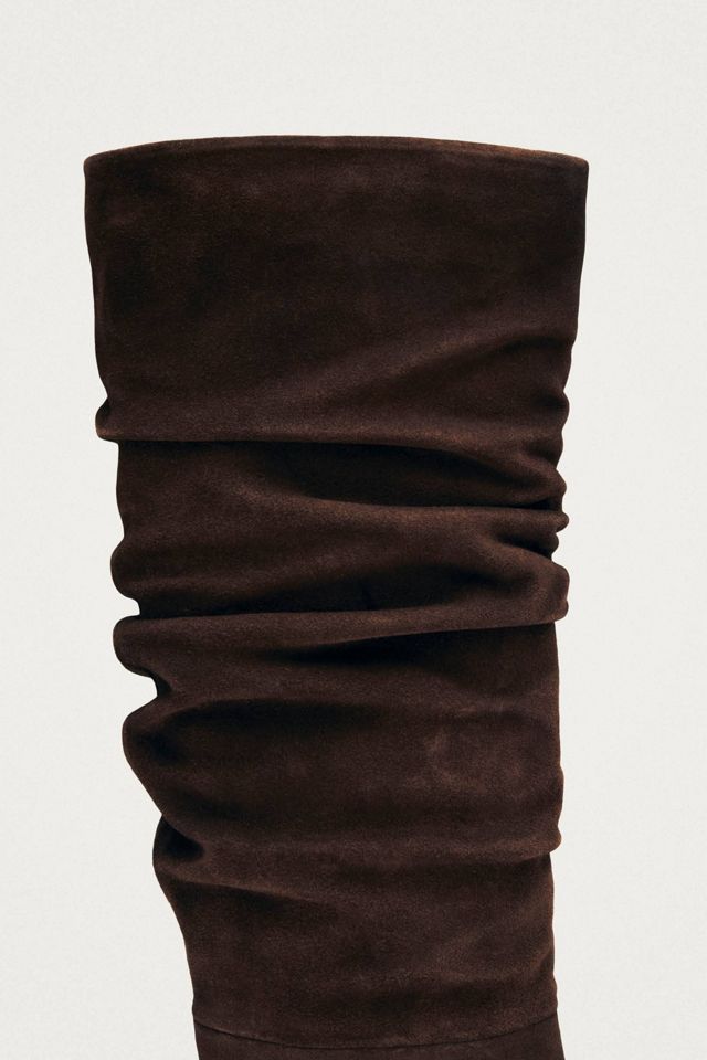 ALOHAS Kalila Leather Ruched Kitten Heel Boot #3