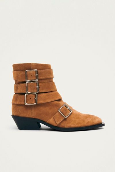 Alohas Eras Leather Ankle Boot In Brown, Women's At Urban Outfitters In Brown