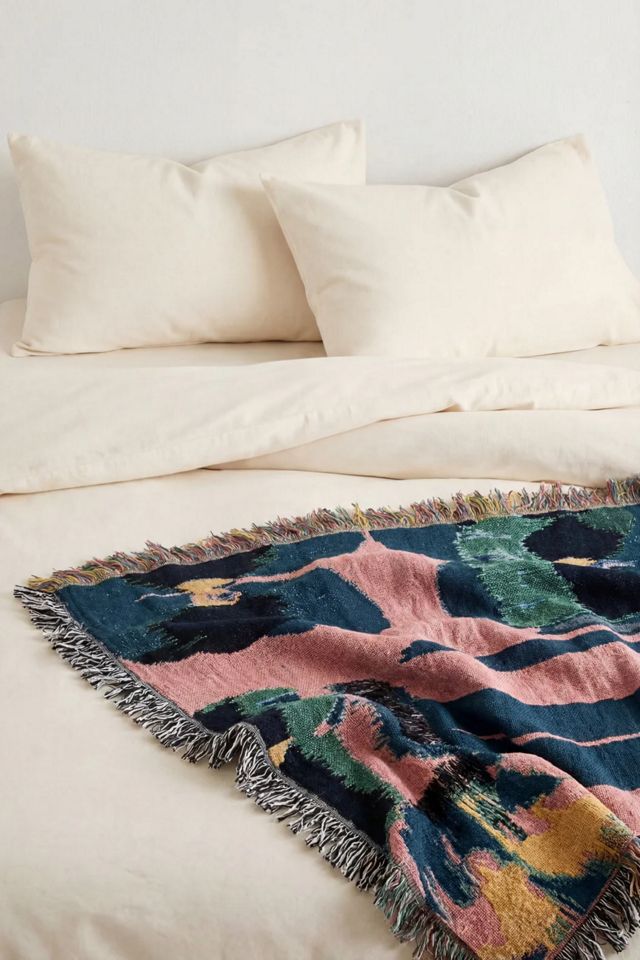 Clr Shop Flora Woven Throw Blanket #1