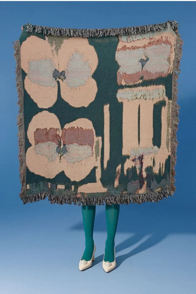 Clr Shop Flora Woven Throw Blanket #2