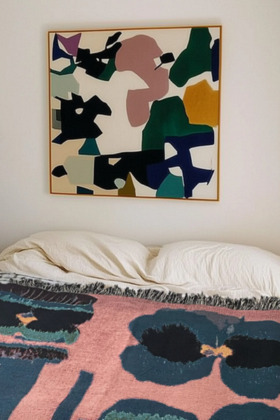 Clr Shop Flora Woven Throw Blanket At Urban Outfitters