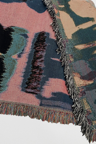 Clr Shop Flora Woven Throw Blanket