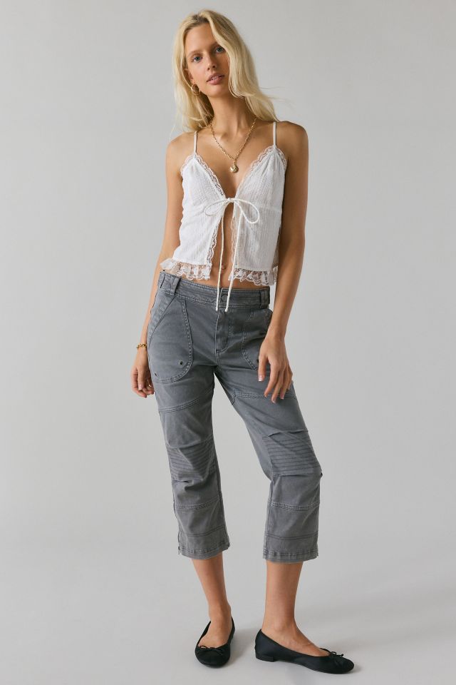 Kimchi Blue Mila Lace Trim Tie-Front Flyaway Cami #2