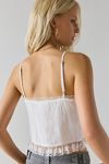 Kimchi Blue Mila Lace Trim Tie-Front Flyaway Cami