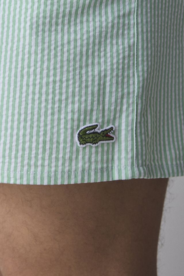 Lacoste Striped Seer Sucker Swim Short #3