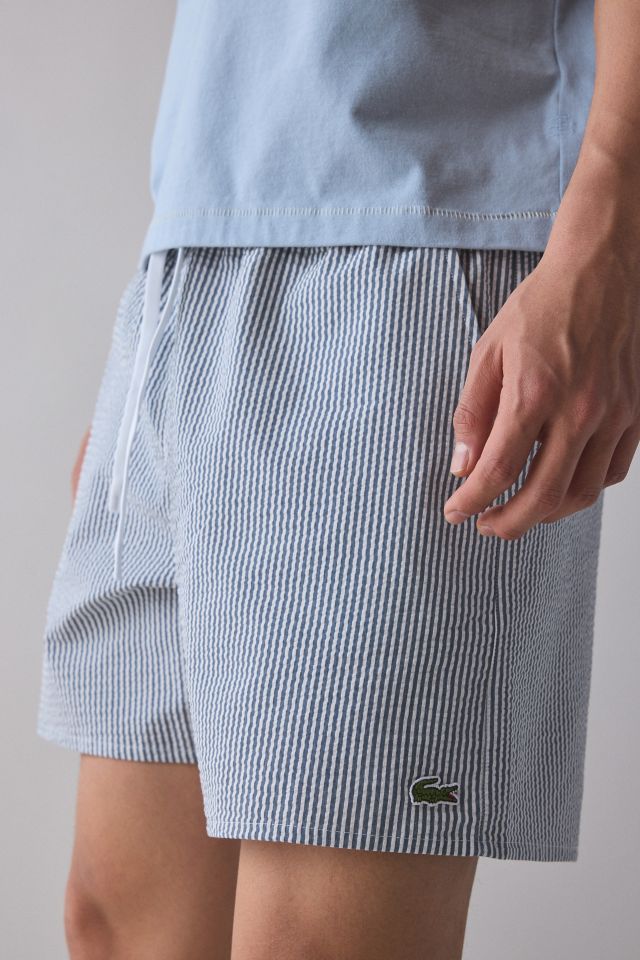 Lacoste Striped Seer Sucker Swim Short #3