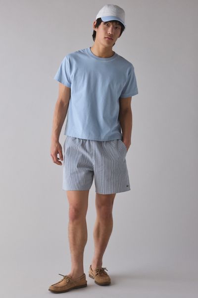 Lacoste Relaxed Fit Striped Velour Long Sleeve Polo Shirt