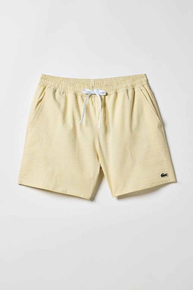 Lacoste Striped Seersucker Swim Short #1