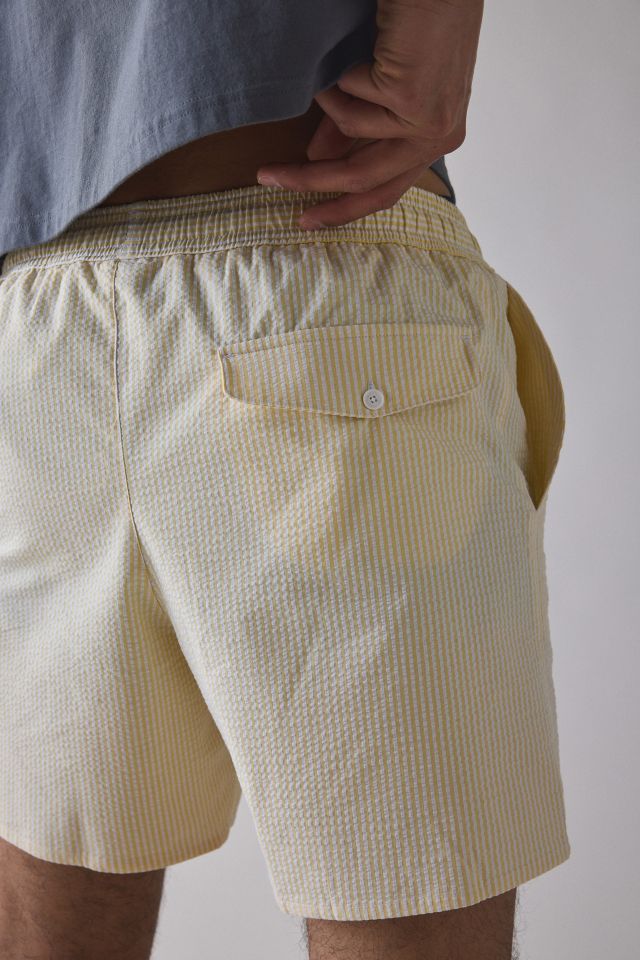 Lacoste Striped Seersucker Swim Short #3
