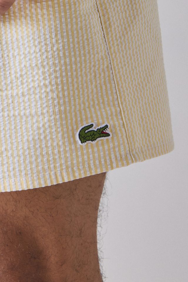 Lacoste Striped Seersucker Swim Short #4