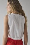 Kimchi Blue Clover Lace-Trim Cropped Tank Top