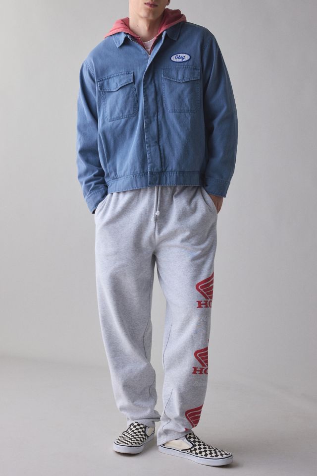 Pantalon de survêtement à ourlet ouvert avec logo de l'équipe de course Honda #2