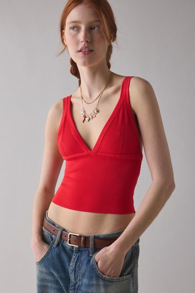 Débardeur en Tricot Jade Sans Couture avec Découpes Out From Under
