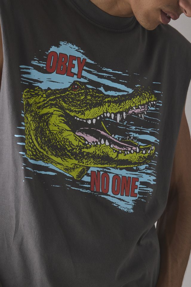OBEY UO Exclusive Alligator Graphic Cutoff Muscle Tee #3