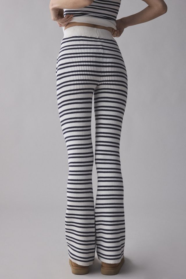 Frankies Bikinis Camden Striped Cloud Knit Pant #1