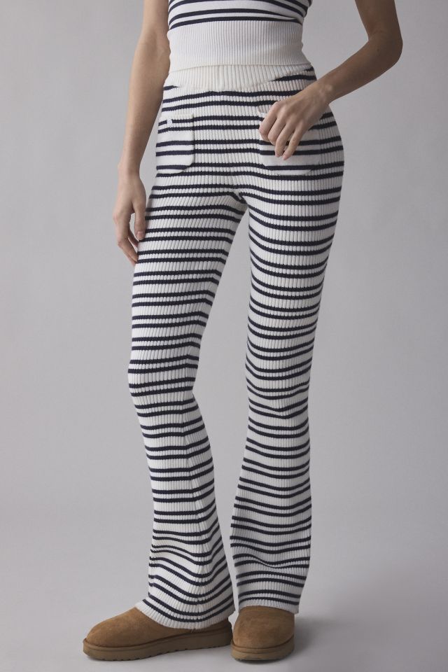 Frankies Bikinis Camden Striped Cloud Knit Pant #2