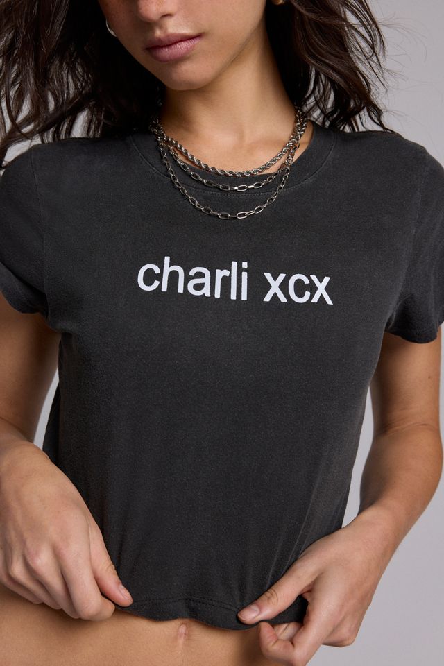 Charli xcx UO Exclusive Brat Wanna Guess Graphic Baby Tee | Urban