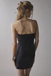 UO Frida Faux Leather Bodycon Tube Mini Dress