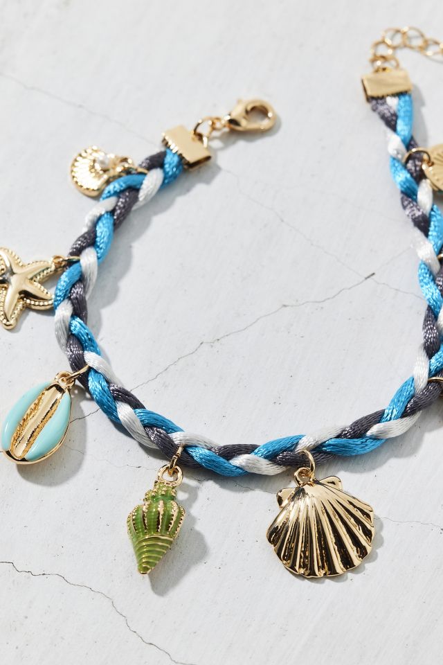 Capri Braided Shell Charm Bracelet #1