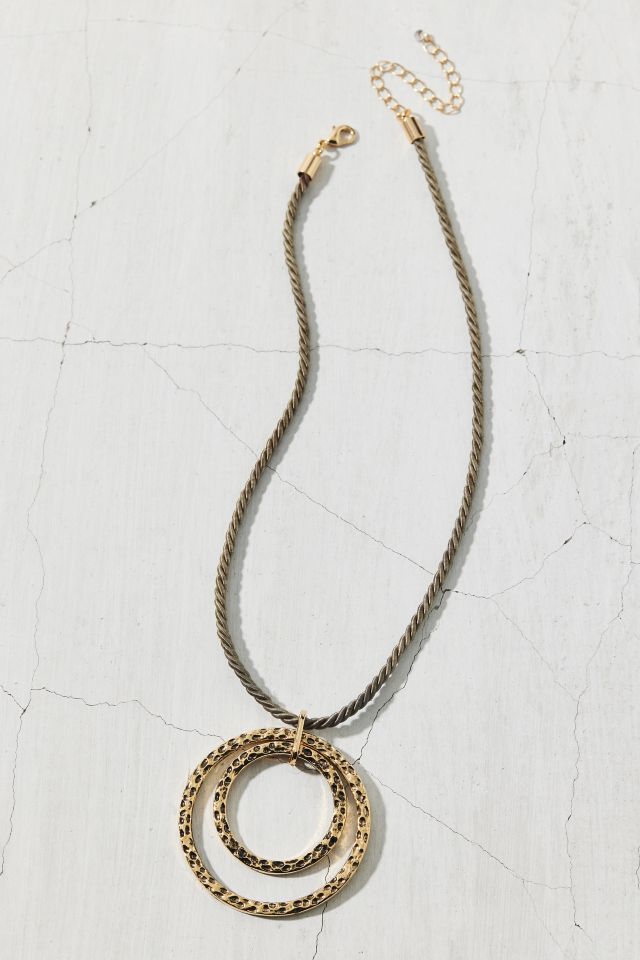 Ravello Ring Pendant Cord Necklace #1