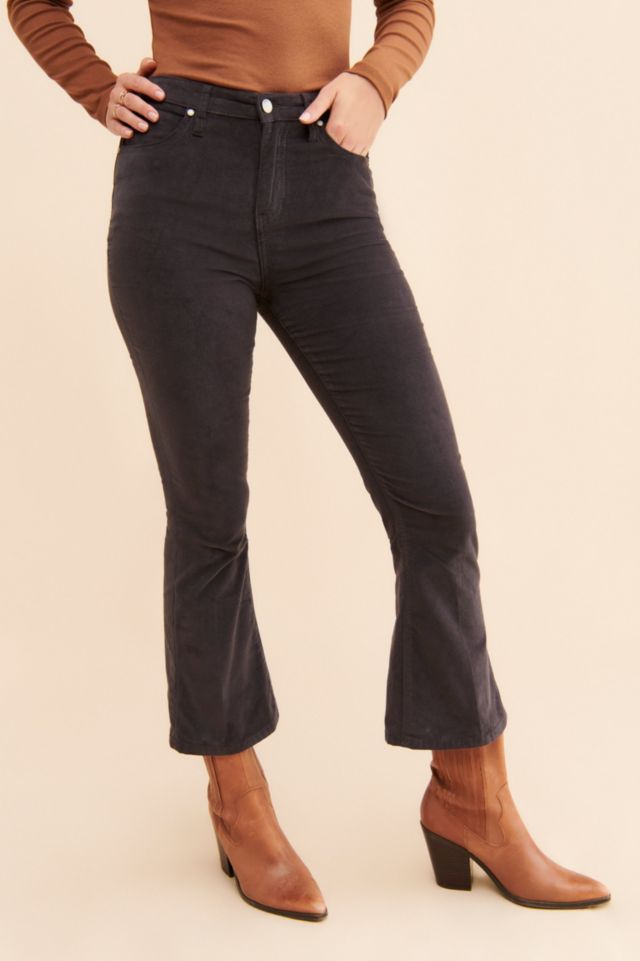 PTCL Velveteen Crop Flare Jeans #3