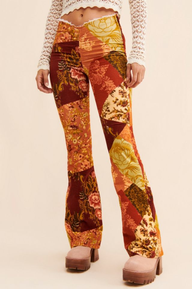 Velvet Ruched V-Front Flare Pants #2