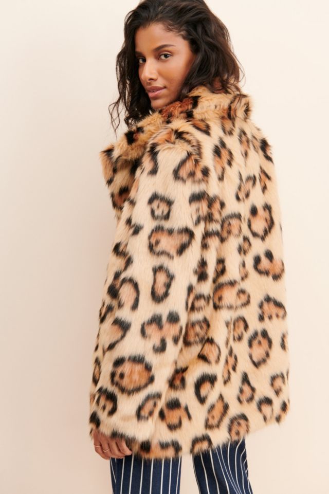 Glamorous Leopard Faux Fur Coat #1