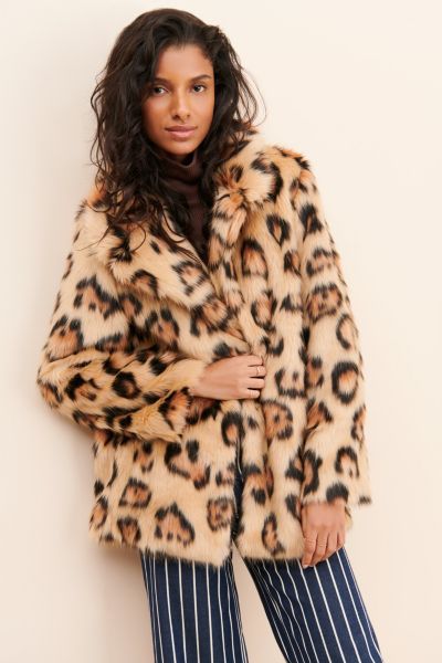 Glamorous Leopard Faux Fur Coat