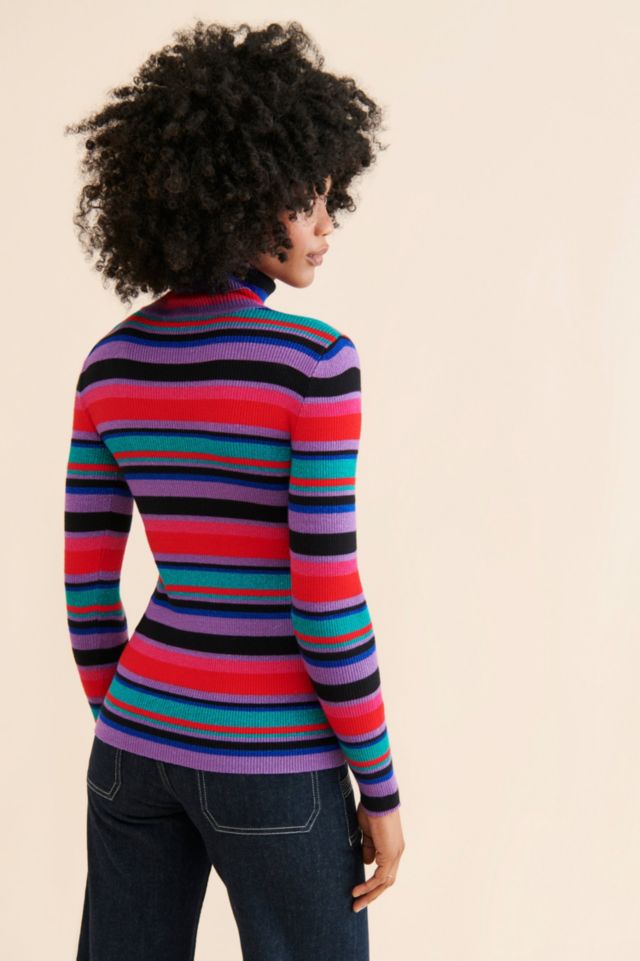 Molly Bracken Striped Knitted Sweater #1