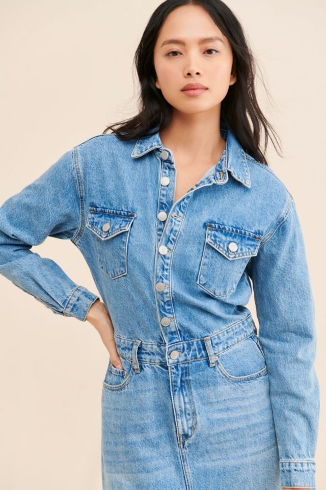 ZGY DENIM Sweeper Denim Maxi Dress #2