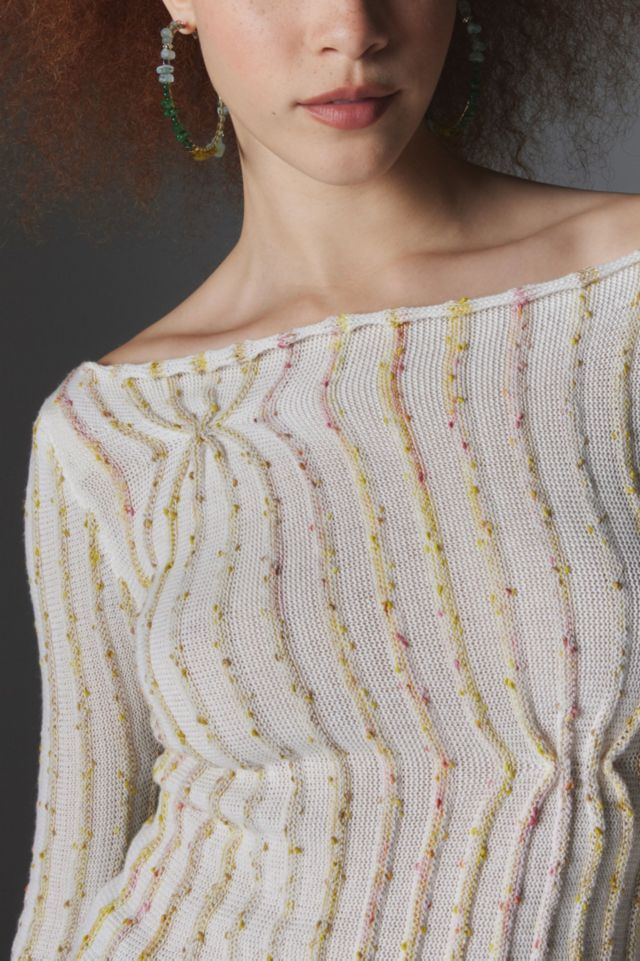 Reagan Textured Boat Neck Sweater #2