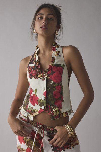 House Of Sunny The Rose Garden Halter Waistcoat Product Page