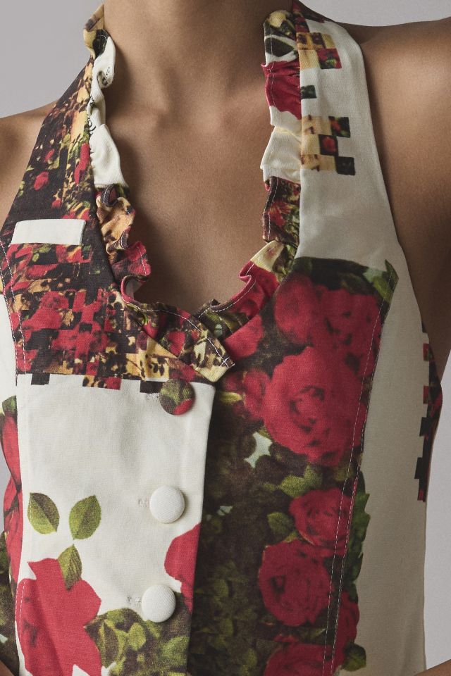 House Of Sunny The Rose Garden Halter Waistcoat #1