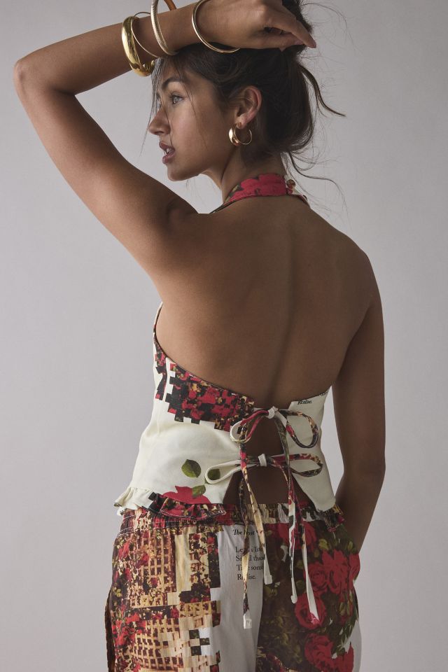 House Of Sunny The Rose Garden Halter Waistcoat #2