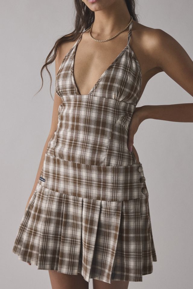 House Of Sunny The Hoxton Check Open-Back Mini Dress #1