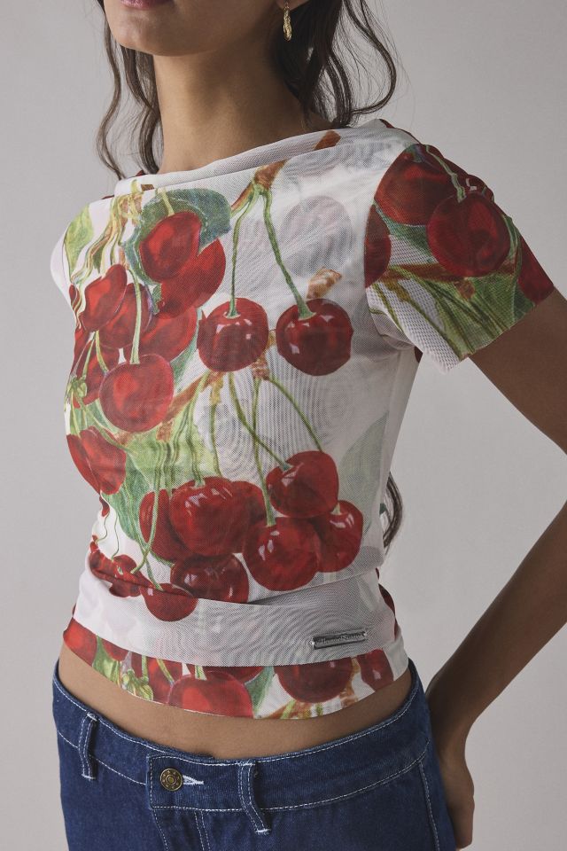 House Of Sunny The Cherry Mesh Top #1
