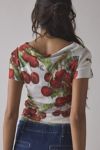 House Of Sunny The Cherry Mesh Top