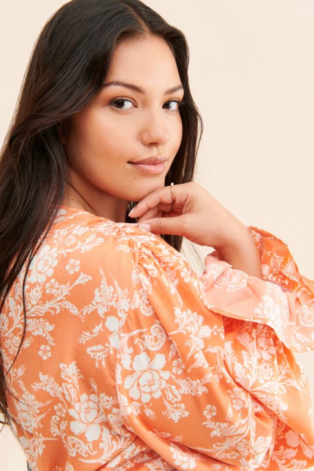 4SI3NNA Floral V-Neck Bodysuit #2