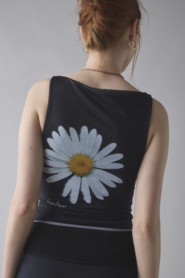 House Of Sunny Daisy Layer Mesh Boatneck Top #1