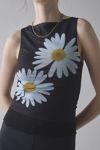 House Of Sunny Daisy Layer Mesh Boatneck Top