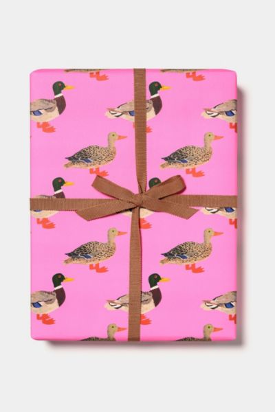 Red Cap Quacky Birthday Wrapping Paper