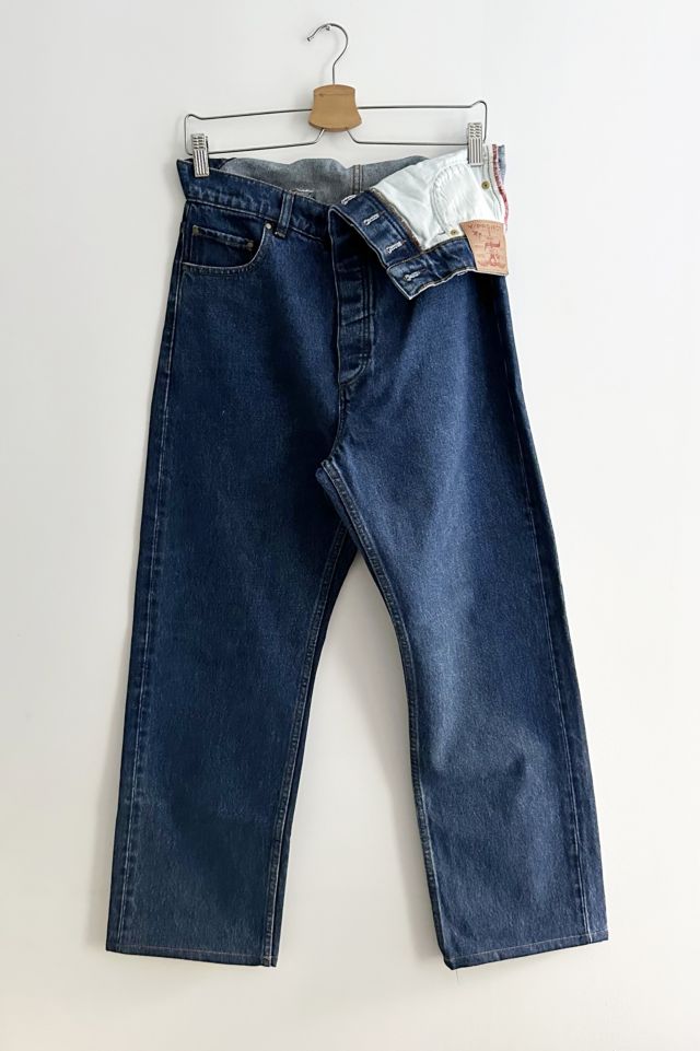 Y/Project Asymmetric-Waist Straight Leg Jeans