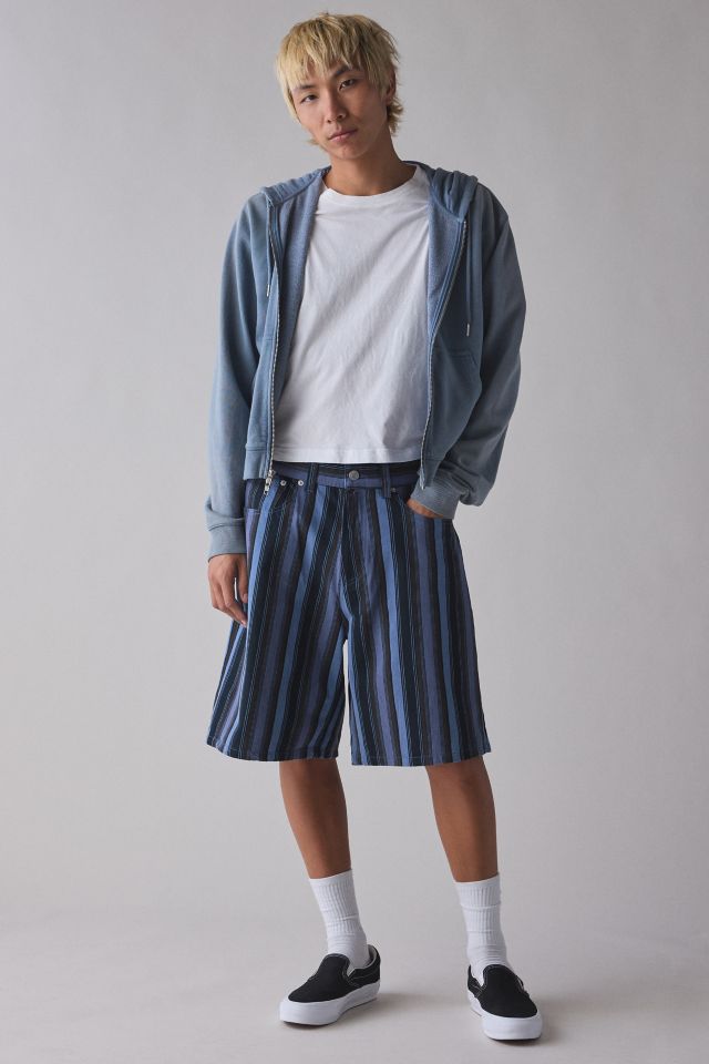 OBEY Beach Stripe Baggy Denim Short #2