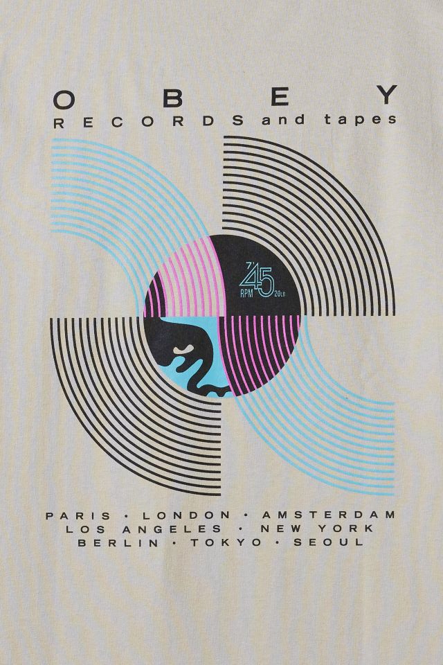 T-shirt graphique OBEY Tapes & Records #2