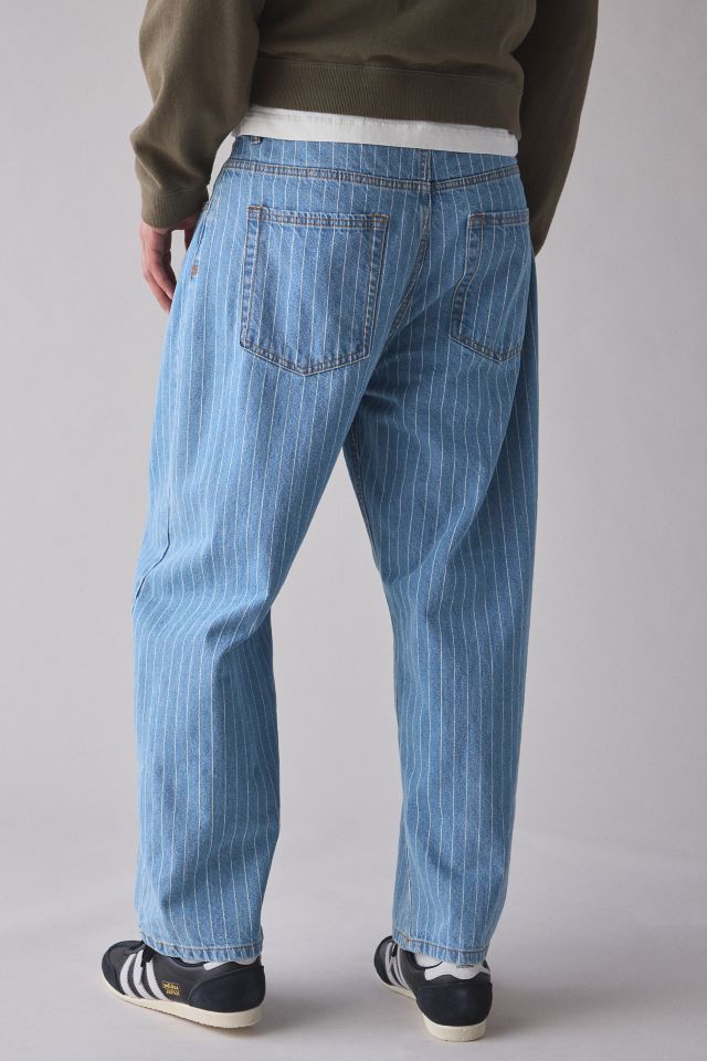 BDG Pinstripe Pleated Straight Fit Denim Jean #1