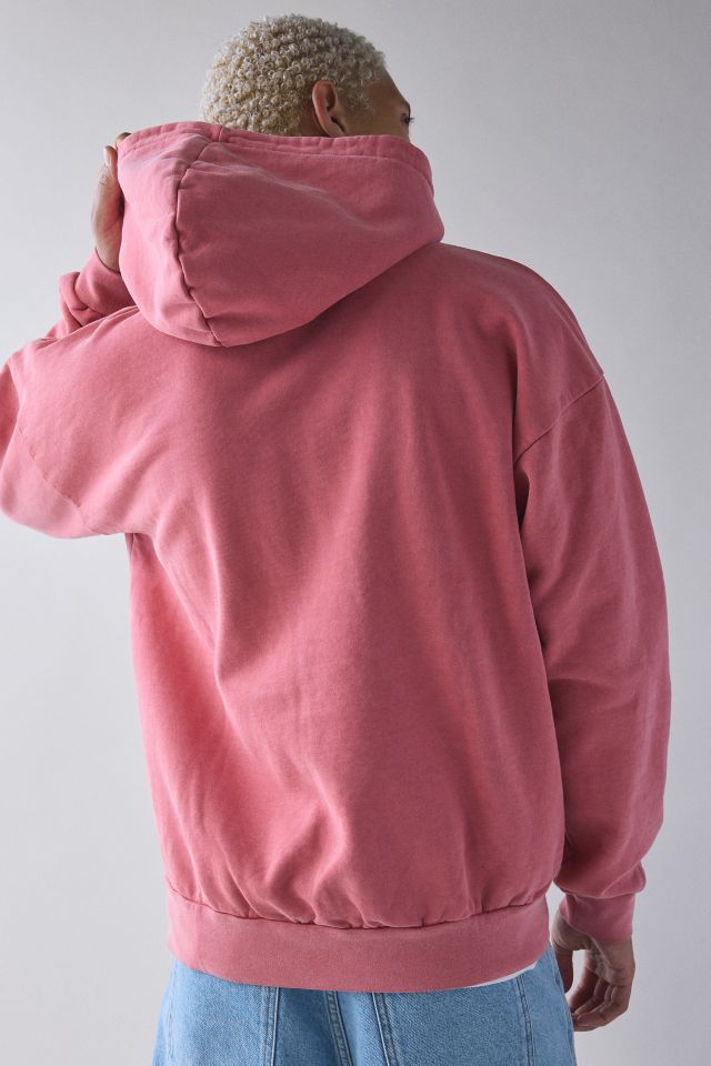 OBEY Lowercase Embroidered Pigment Dye Hoodie Sweatshirt #1