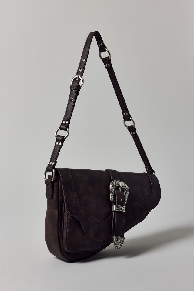 Sonny Faux Leather Saddle Bag #2