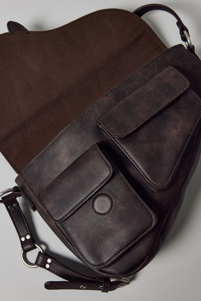 Sonny Faux Leather Saddle Bag #4