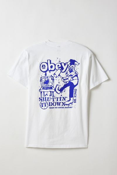 OBEY Smash The Control Graphic Tee