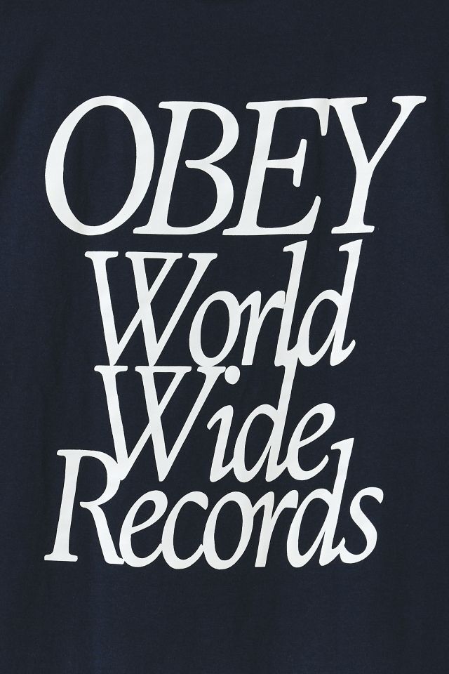 OBEY UO Exclusive World Wide Records Graphic Tee #2